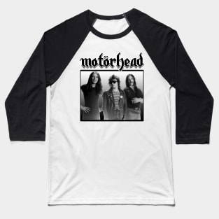 Motorhead Black White Black Baseball T-Shirt